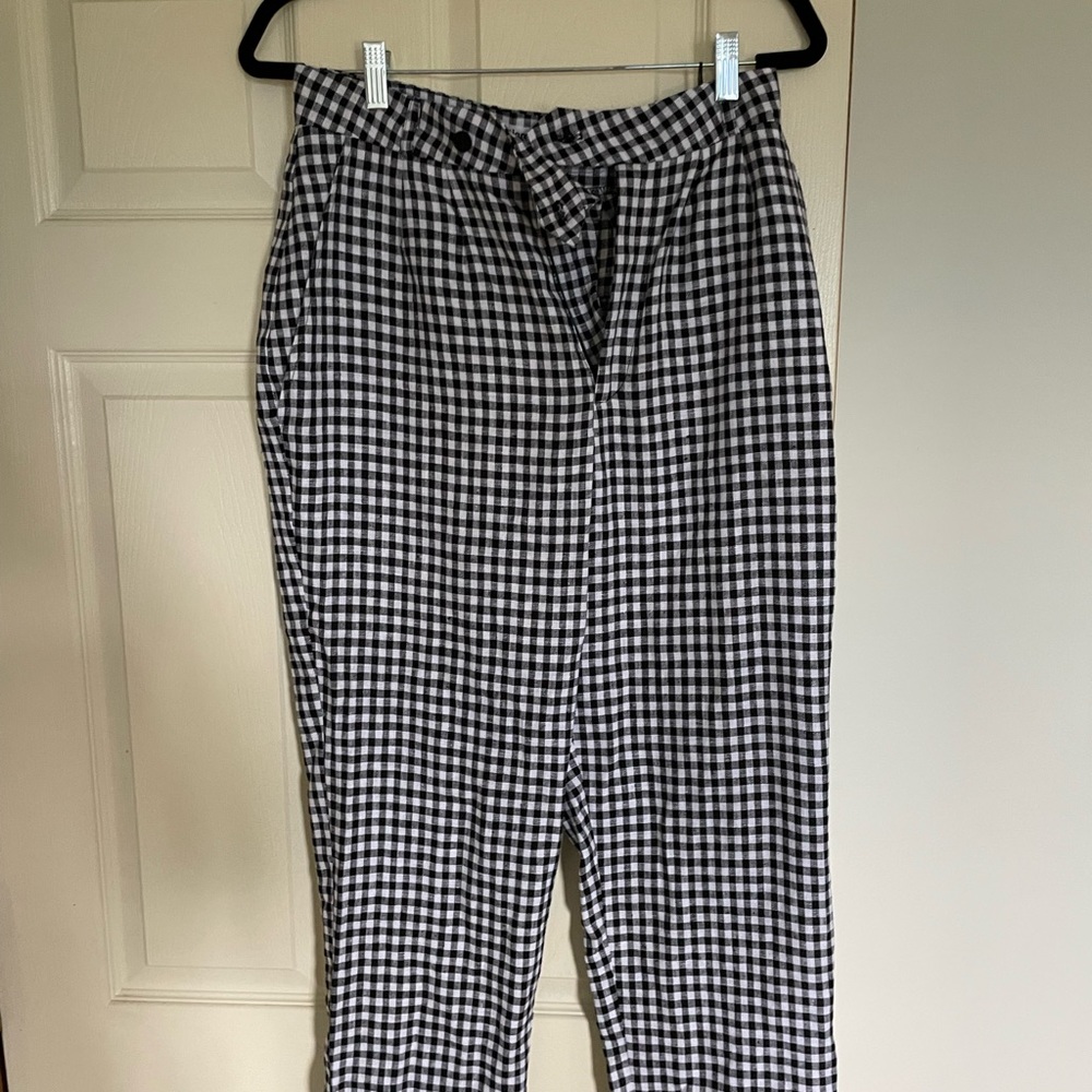 ReformTion high waisted gingham pants. Size 6